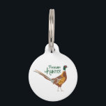 Pheasant Hunter Pet ID Tag<br><div class="desc">Use this image of a Pheasant in your next design.</div>