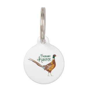 Pheasant Hunter Pet ID Tag