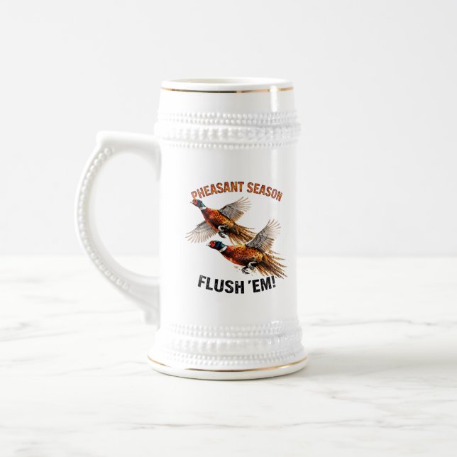 Pheasant Hunting  Beer Stein (Left)