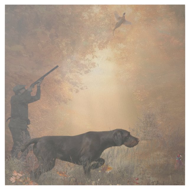 Pheasant hunting canvas print (Front)