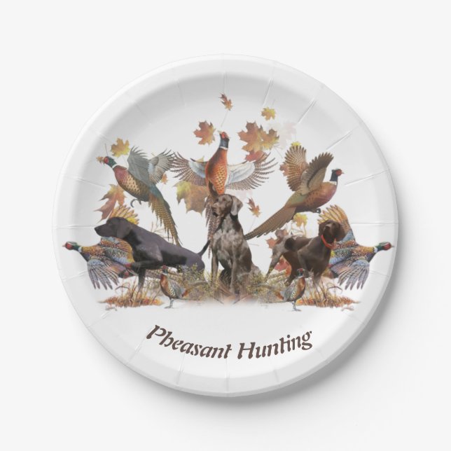 Pheasant Hunting     Paper Plates (Front)