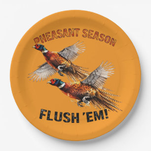 Pheasant Hunting  Paper Plates