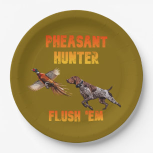 Pheasant Hunting Paper Plates
