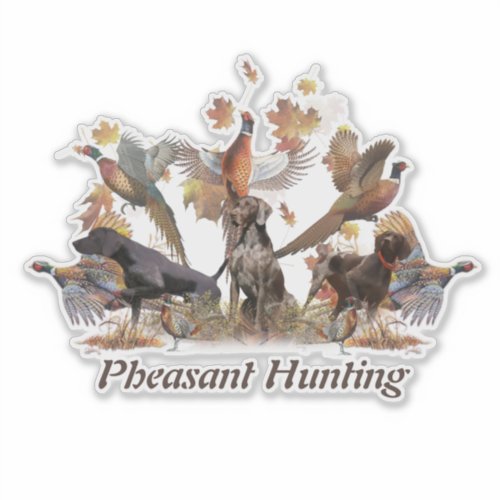 Pheasant Hunting Sticker