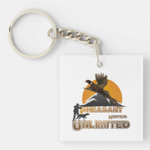 Pheasant Hunting Unlimited       Keychain