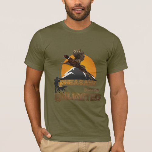 Pheasant Hunting Unlimited T_Shirt