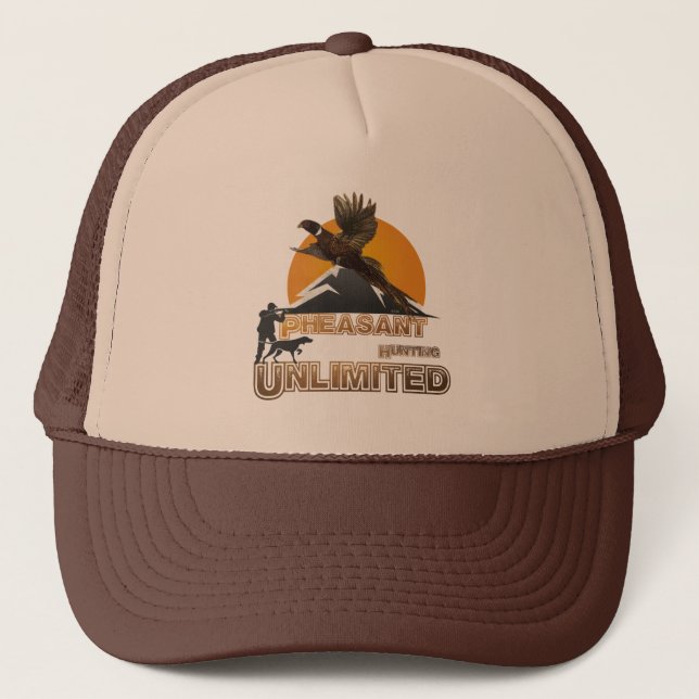Pheasant Hunting Unlimited     Trucker Hat (Front)