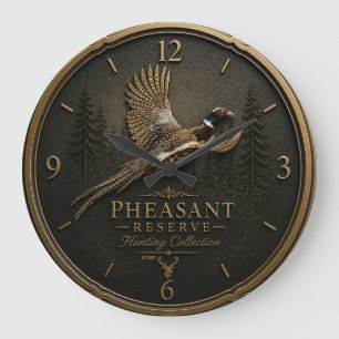 Pheasant Large Clock