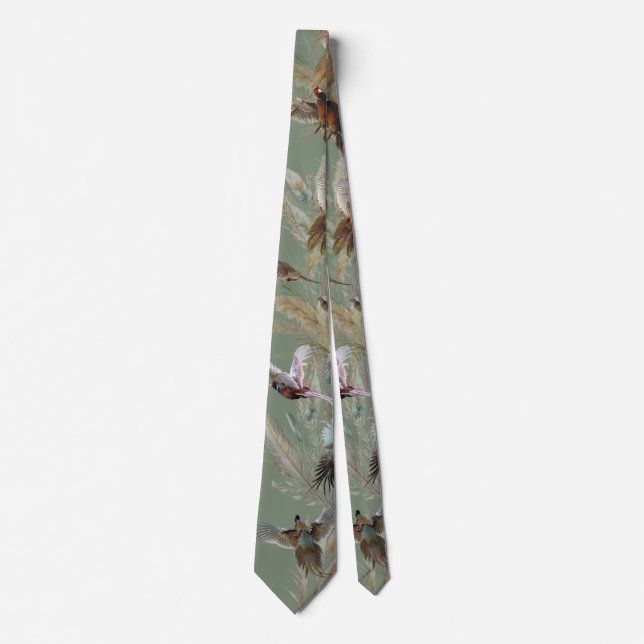 Pheasant  neck tie (Front)