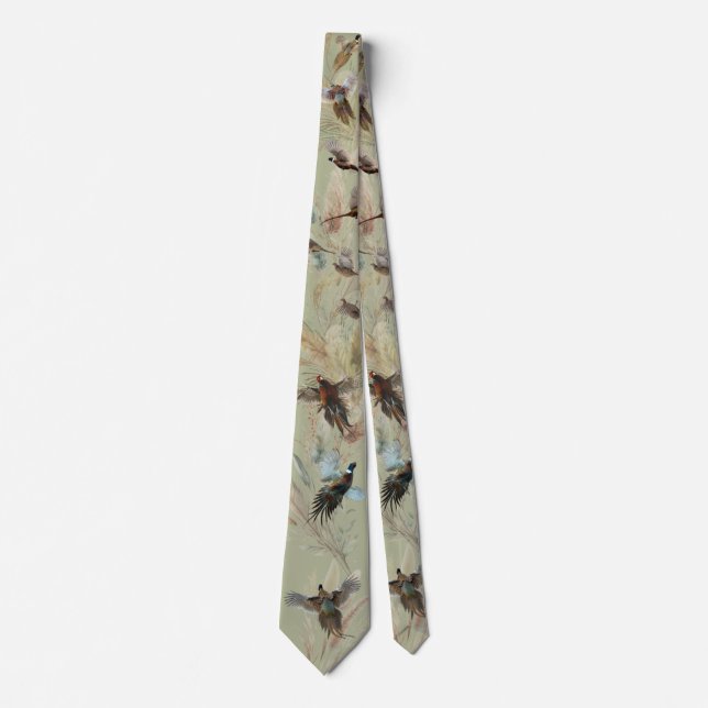 Pheasant  neck tie (Front)