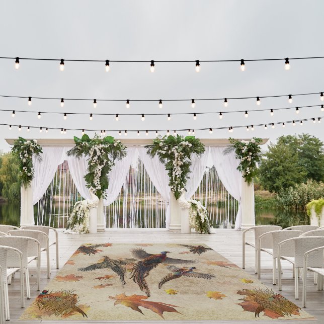 Pheasant  outdoor rug (Insitu (Wedding 1))