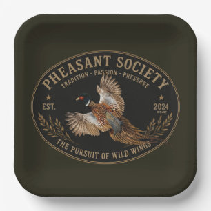 Pheasant paper plates