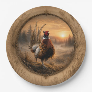Pheasant paper plates