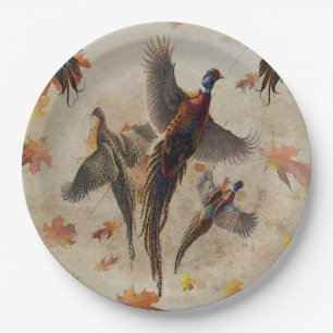 Pheasant paper plates