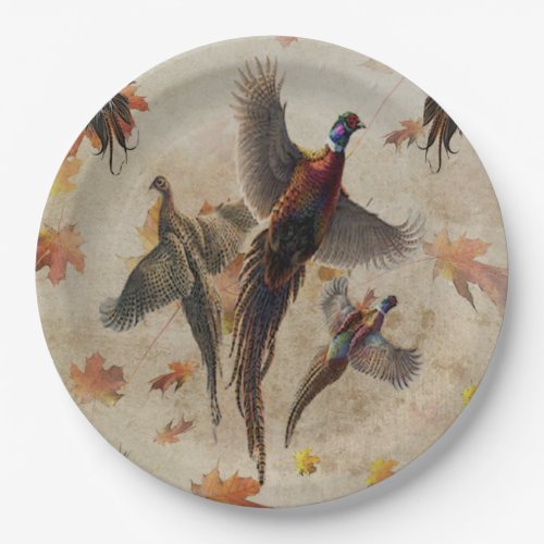 Pheasant  paper plates