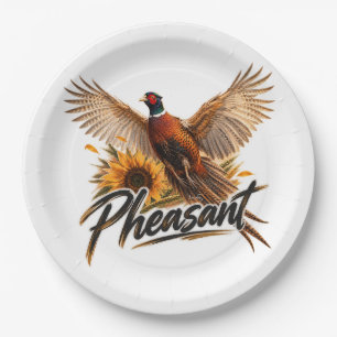 Pheasant paper plates
