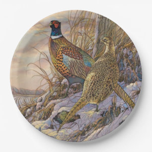 Pheasant paper plates
