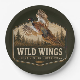 Pheasant paper plates