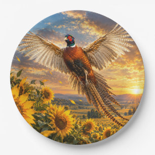 Pheasant paper plates