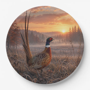 Pheasant paper plates