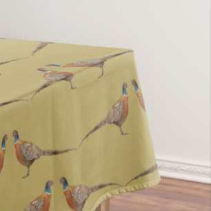 Pheasant Pattern Tablecloth