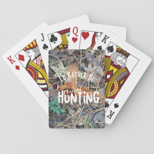 Pheasant Playing Cards Pheasant Hunting Playing Cards