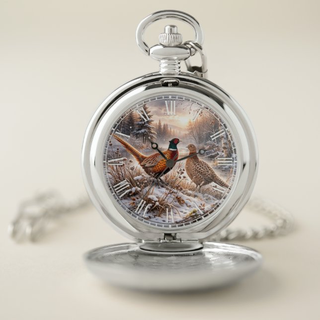 Pheasant  pocket watch (Inside)