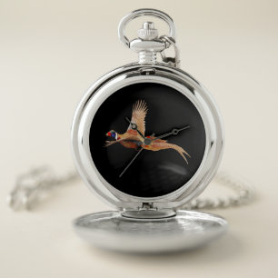 Pheasant Pocket Watch, Pheasant Hunter Gifts Watch