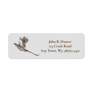 Pheasant Return Address Label