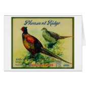 Pheasant Ridge Apple Crate Label (Front Horizontal)