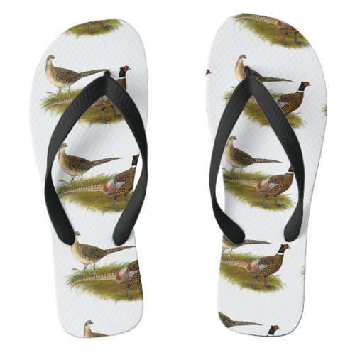 Pheasant  Ringneck Pair Flip Flops