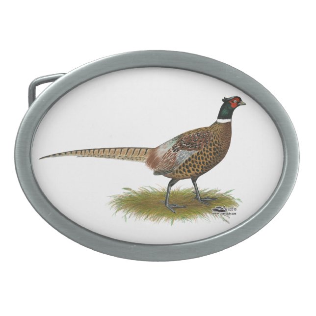 Pheasant Rooster Belt Buckle (Front)