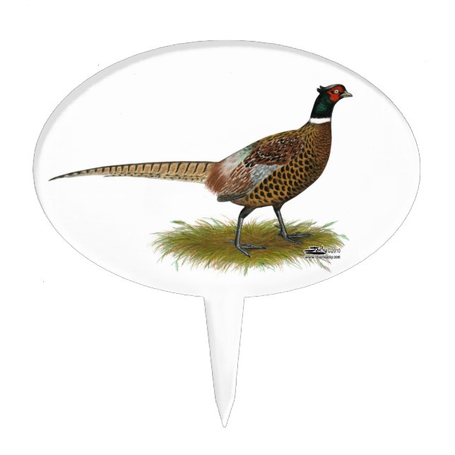 Pheasant Rooster Cake Topper (Front)
