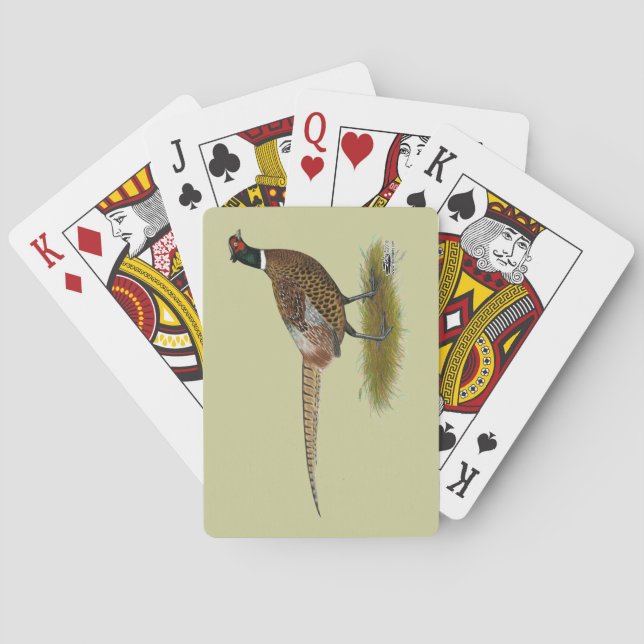 Pheasant Rooster Poker Cards (Back)