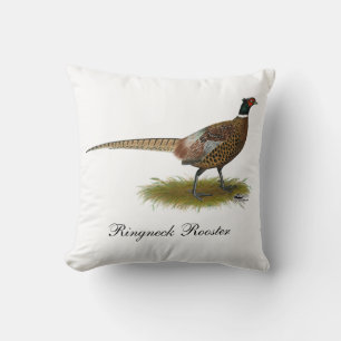 Pheasant Rooster Throw Pillow