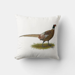Pheasant Rooster Throw Pillow