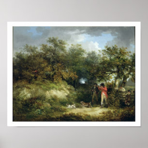 Pheasant Shooting (oil on canvas) 2 Poster