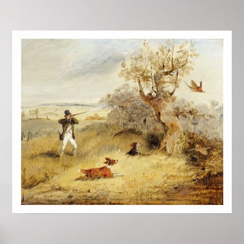 Pheasant Shooting oil on canvas 3 Poster