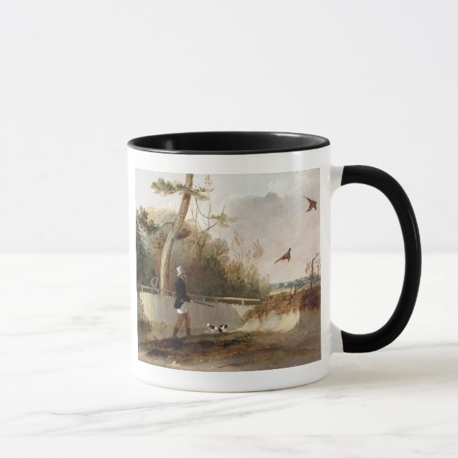 Pheasant Shooting (oil on canvas) Mug (Right)
