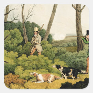 'Pheasant Shooting', pub. by Thomas McLean, 1820 ( Square Sticker
