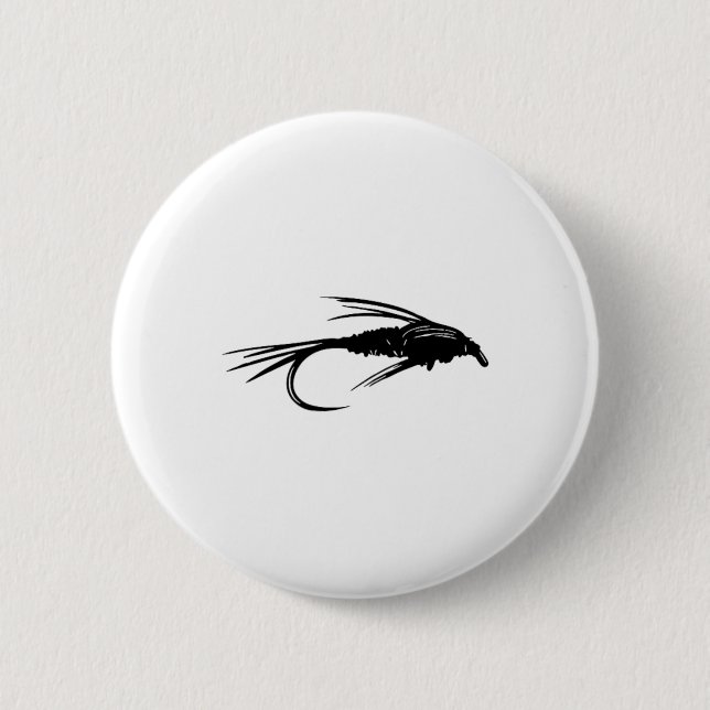 Pheasant Tail Nymph Emerger Fly Fishing Fly Gift  Button (Front)
