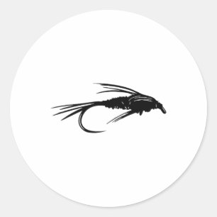 Pheasant Tail Nymph Emerger Fly Fishing Fly Gift  Classic Round Sticker