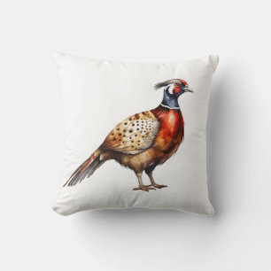 pheasant throw pillow