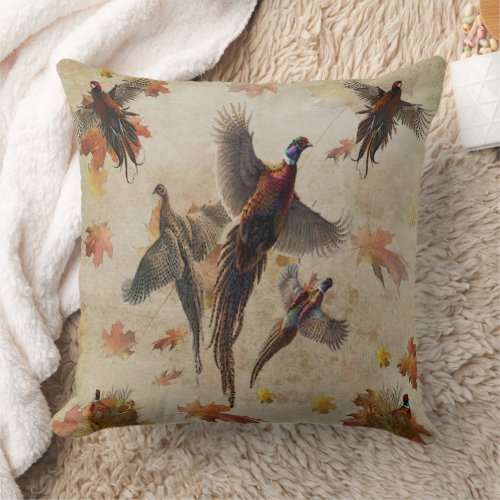 Pheasant  throw pillow