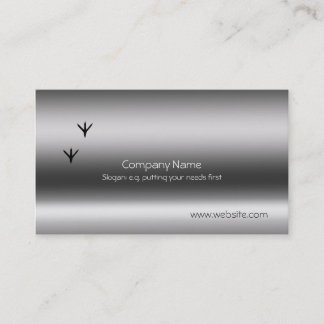 Pheasant Tracks Metallic-look template Business Card