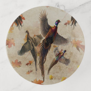 Pheasant  trinket tray