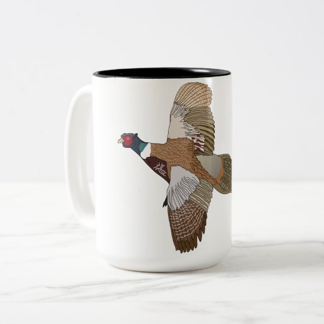Pheasant Two-Tone Coffee Mug (Front Left)