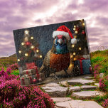 Pheasant wearing santa hat jigsaw puzzle<br><div class="desc">This is an aI generated image. I suppose I thought it would be funny to have a pheasant wearing a santa hat. So that is what I made.</div>