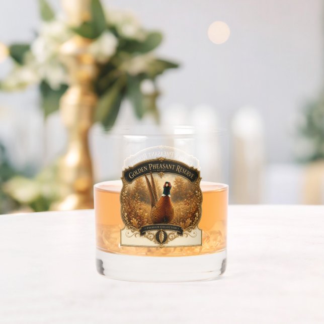 Pheasant Whiskey Glass (Insitu (Wedding))