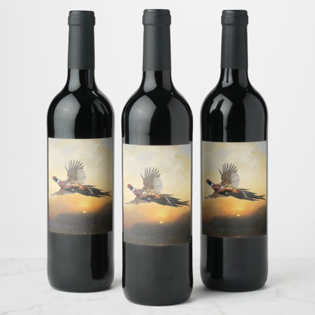 Pheasant  wine label (Bottles)